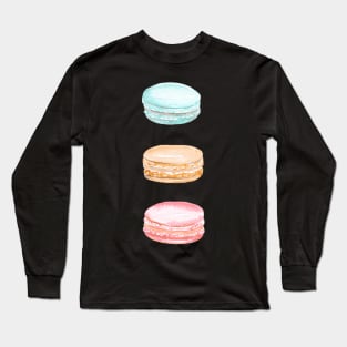 Colorful Macaroons Macarons Long Sleeve T-Shirt